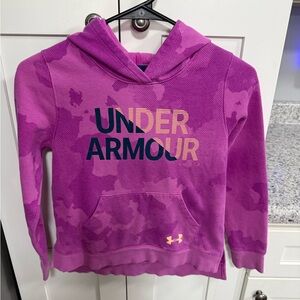 Under Armour Girls Purple/Pink Logo Hoodie